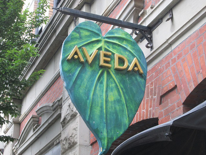 Aveda, Victoria B.C., Projecting Signs